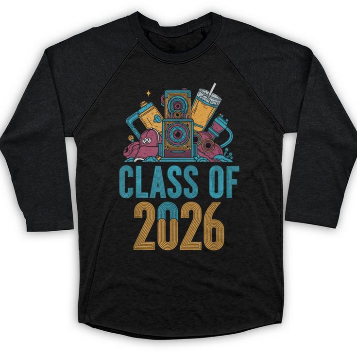 Class Of 2026 Retro Graduation Memory Nostalgia For Seniors Baseball Raglan Shirt