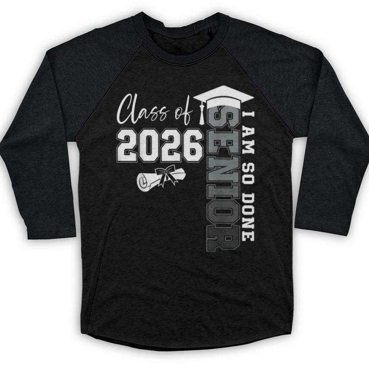 Class Of 2026 Senior 2026 Graduation Decoration Men Senior Baseball Raglan Shirt