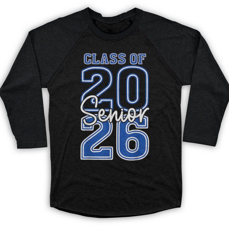 Class Of 2026 Senior Retro Graduation 2026 First Day Vintage Baseball Raglan Shirt