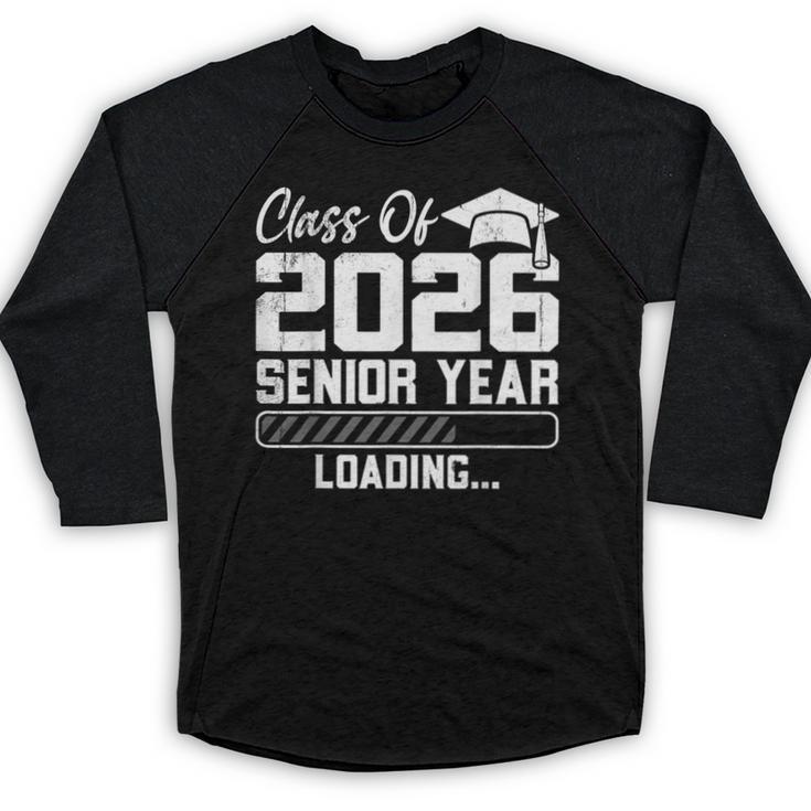 Class Of 2026 Senior Year Loading Countdown Graduation Baseball Raglan Shirt