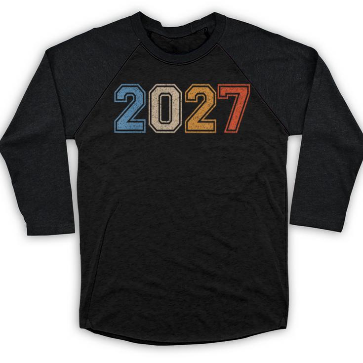 Class Of 2027 Graduate Shirts For Men Women Graduation Retro Baseball Raglan Shirt