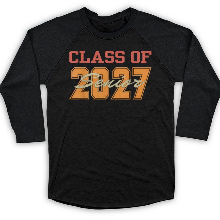 Class Of 2027 Graduation Senior Back To School 2026 Graduat Baseball Raglan Shirt