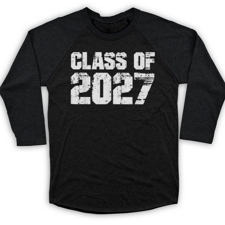 Class Of 2027 High School College Graduation Reunion T-Shirt Baseball Raglan Shirt