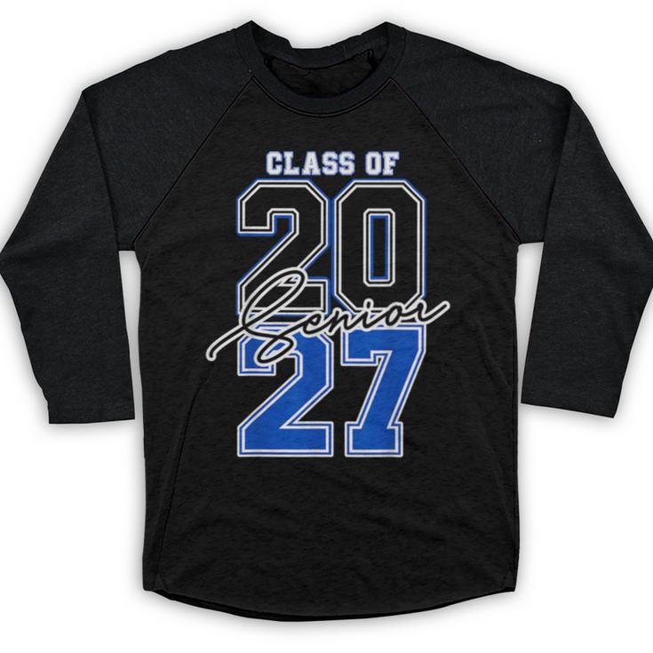 Class Of 2027 Senior 2027 Graduation Baseball Raglan Shirt