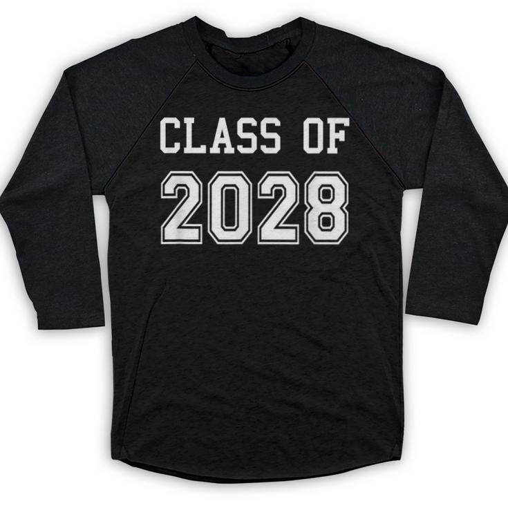Class Of 2028 Graduation School Grad 2028 Graduate Baseball Raglan Shirt