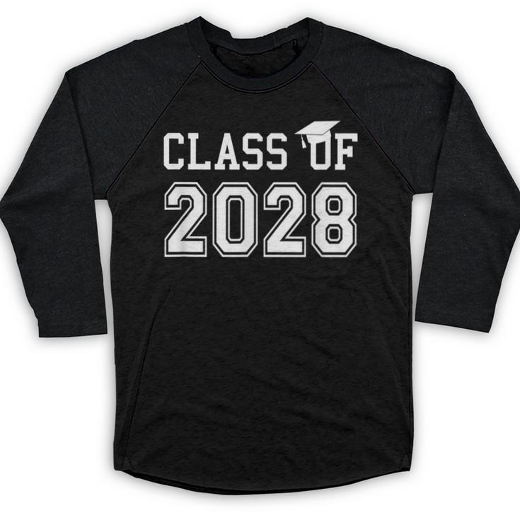 Class Of 2028 Graduation T Shirt Future School Graduate Baseball Raglan Shirt