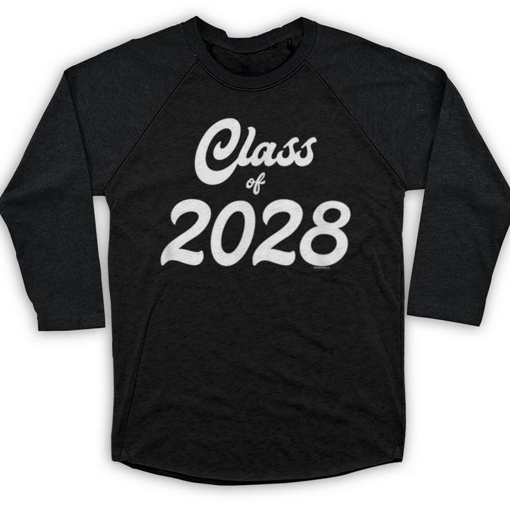 Class Of 2028 Shirt Graduation Him Her Senior Class Baseball Raglan Shirt