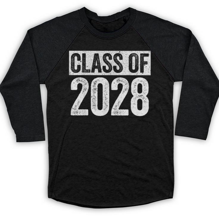 Class Of 2028 Shirt Senior 2028 Graduation Baseball Raglan Shirt
