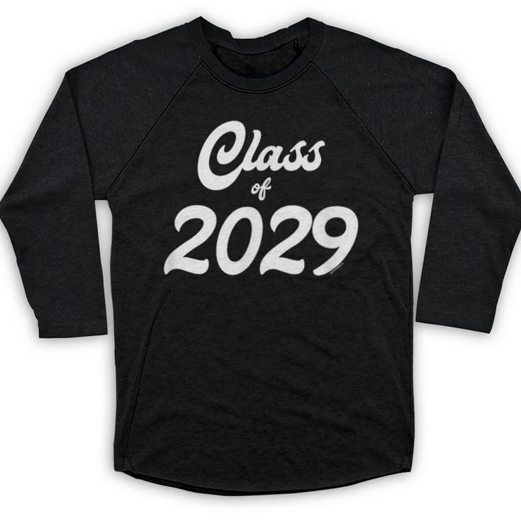 Class Of 2029 Shirt Graduation Him Her Senior Class Baseball Raglan Shirt