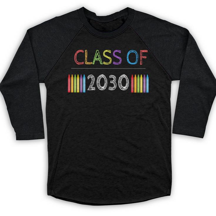 Class Of 2030 Graduation Shirt Men Women Boys Girls Cute Baseball Raglan Shirt