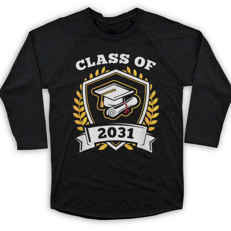 Class Of 2031 Class Of 2031 Graduation T-Shirt Baseball Raglan Shirt