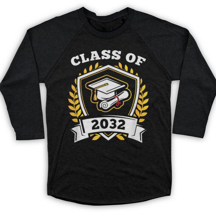Class Of 2032 Class Of 2032 Graduation T-Shirt Baseball Raglan Shirt