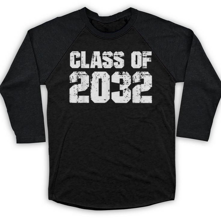 Class Of 2032 High School College Graduation Reunion T-Shirt Baseball Raglan Shirt