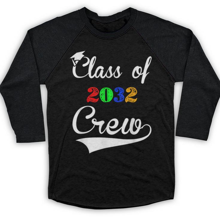 Class Of 2032 Kindergarten Back To School Graduation Baseball Raglan Shirt