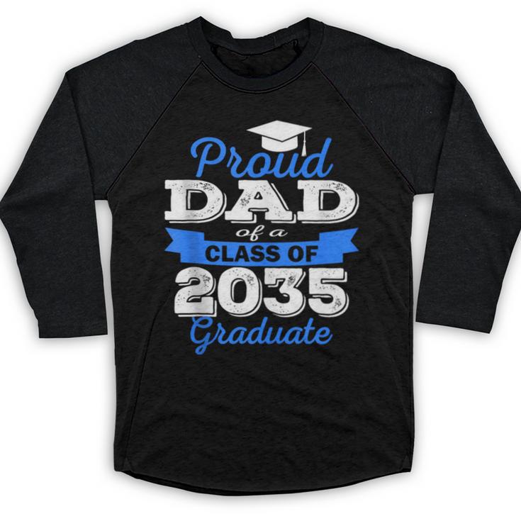 Class Of 2035 Graduation Parents Of Kindergarten Kid Dad Mom Baseball Raglan Shirt