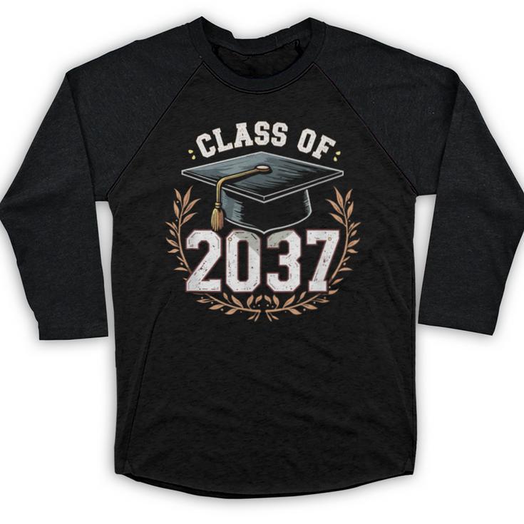 Class Of 2037 Graduation Baseball Raglan Shirt
