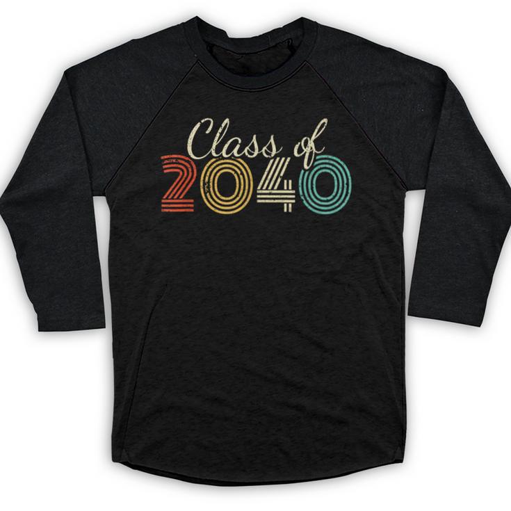 Class Of 2040 Senior Graduate 2040 Graduation Baseball Raglan Shirt