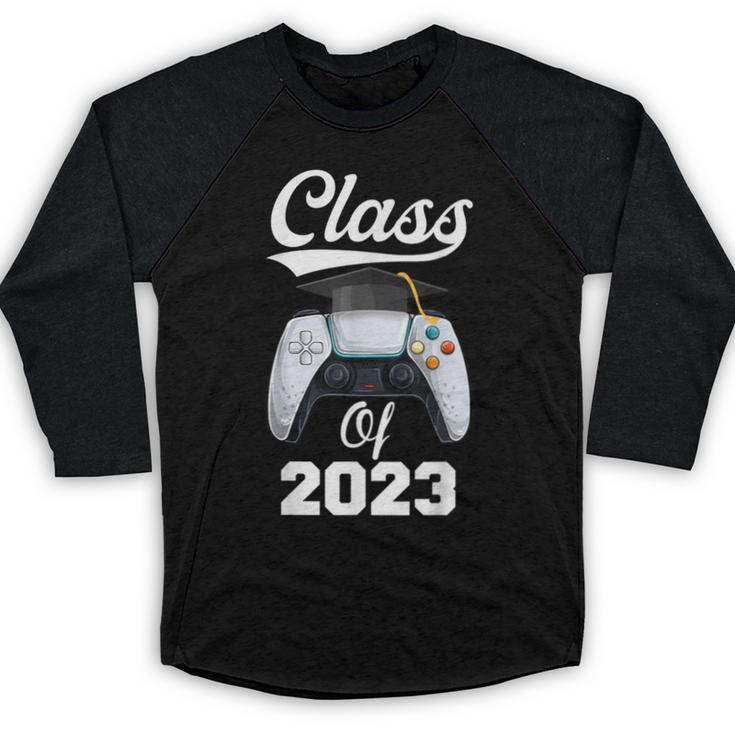 Class Of Gamer 2023 Shirt Graduation Game Boy Graduate Baseball Raglan Shirt
