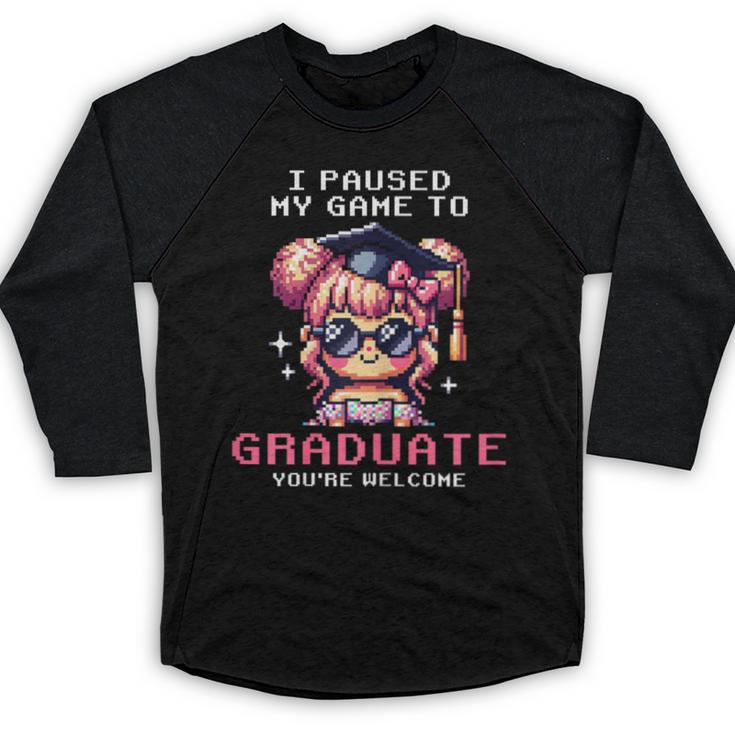 Classic I'm From The 1900s Retro Games Graduating Girl Baseball Raglan Shirt