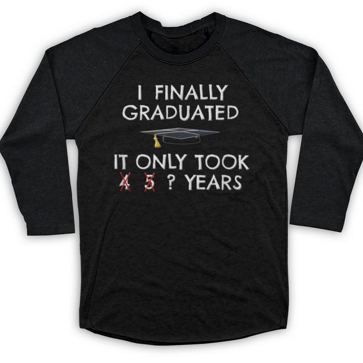 College Graduation Class Of 2021 Finally Graduated Baseball Raglan Shirt
