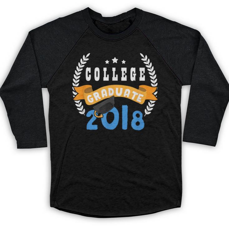 College Graduation Shirts Graduate Grad  2018 Baseball Raglan Shirt