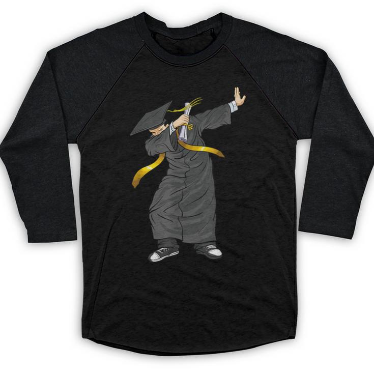 Cool Graduation Dab Dabbing Senior 2019 Grad Baseball Raglan Shirt