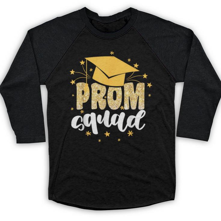 Cool Prom Squad 2025 Prom Graduation Party Matching 2025 Baseball Raglan Shirt