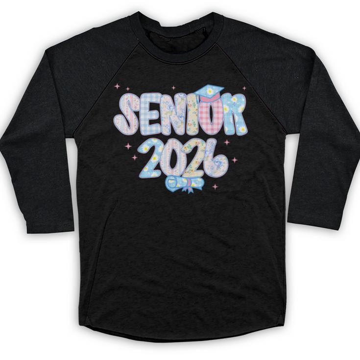 Coquette Senior-Class Of 2026 Preppy Graduation Graduate Baseball Raglan Shirt