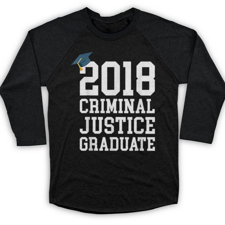 Criminal Justice Major Shirt 2018 Graduate Graduation E Baseball Raglan Shirt