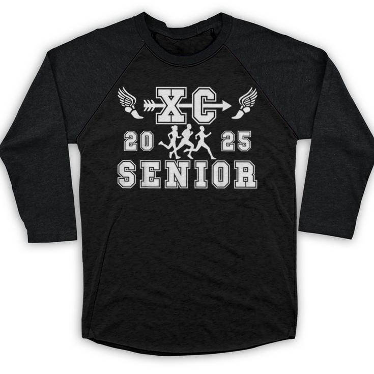 Cross Country Senior Night Senior 2025 Graduation Party 1 Baseball Raglan Shirt