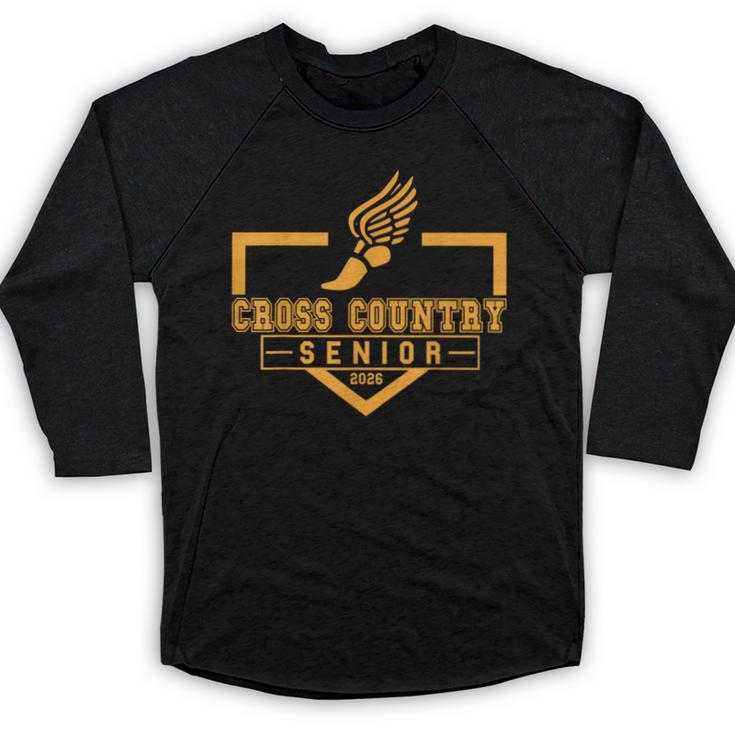 Cross Country Senior Night XC Senior 2026 Graduation 19 Baseball Raglan Shirt