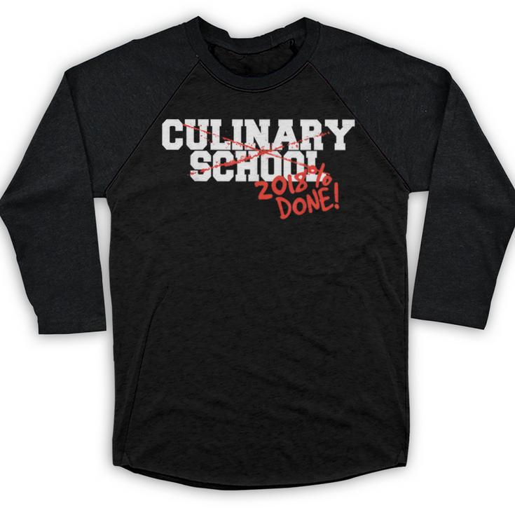 Culinary School Graduation Class Of 2018 Baseball Raglan Shirt