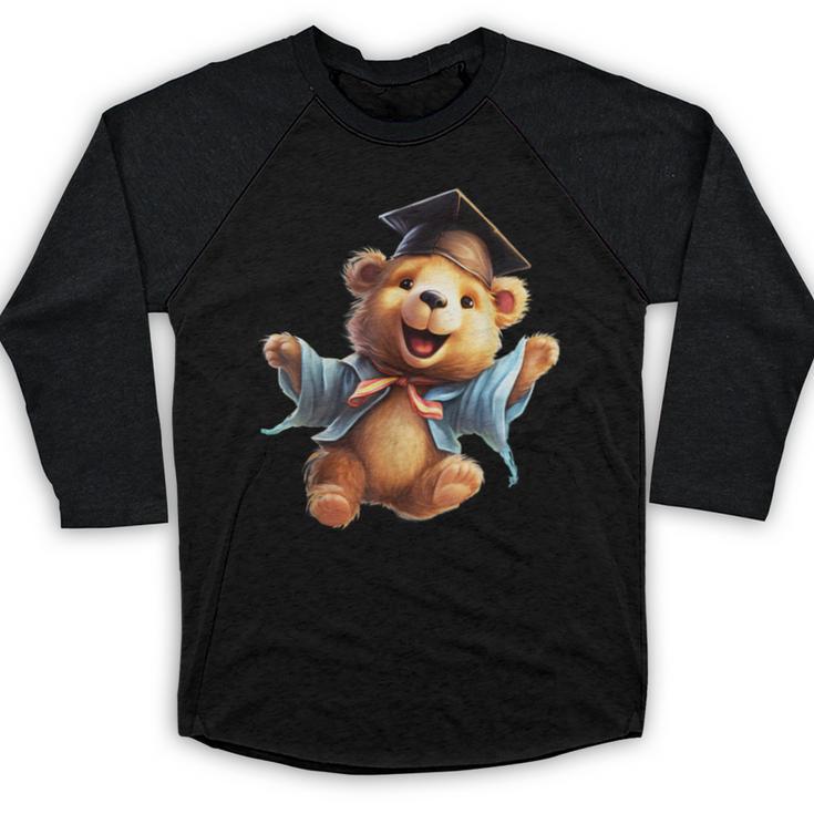 Cute Graduation Bear To Celebrate Your Graduate Baseball Raglan Shirt