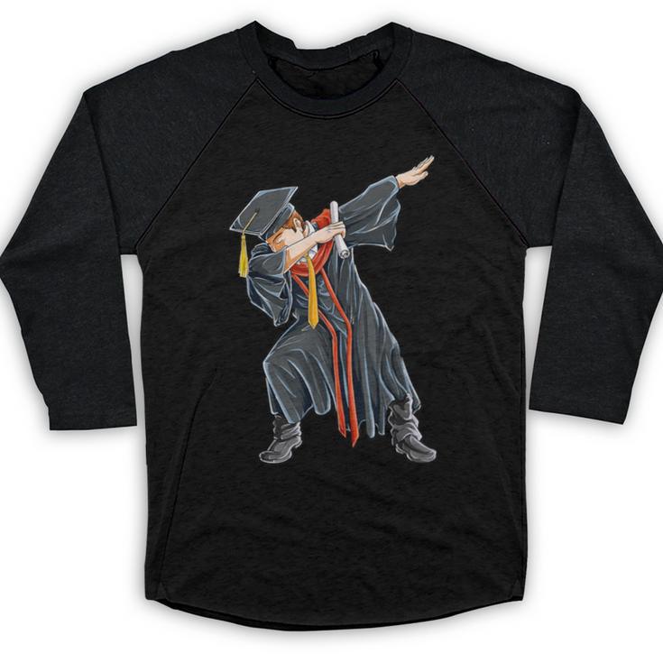 Dabbing Graduation Class Of 2020 Men Boys Kids Graduates Baseball Raglan Shirt