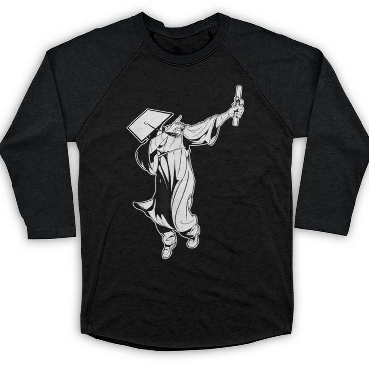 Dabbing Graduation Class Of 2025 Men Graduation Baseball Raglan Shirt