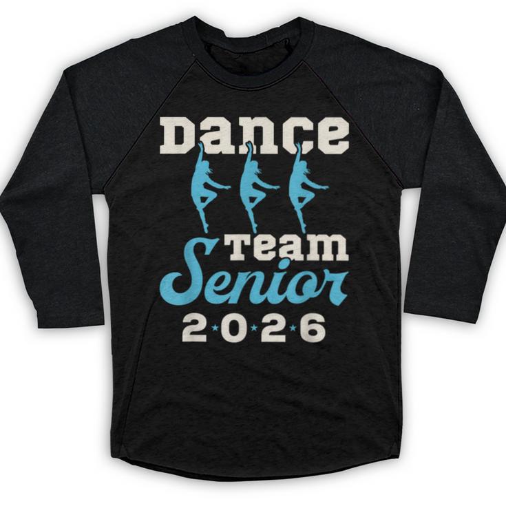 Dance Team Senior 2026 Senior Night Graduation Grad Baseball Raglan Shirt