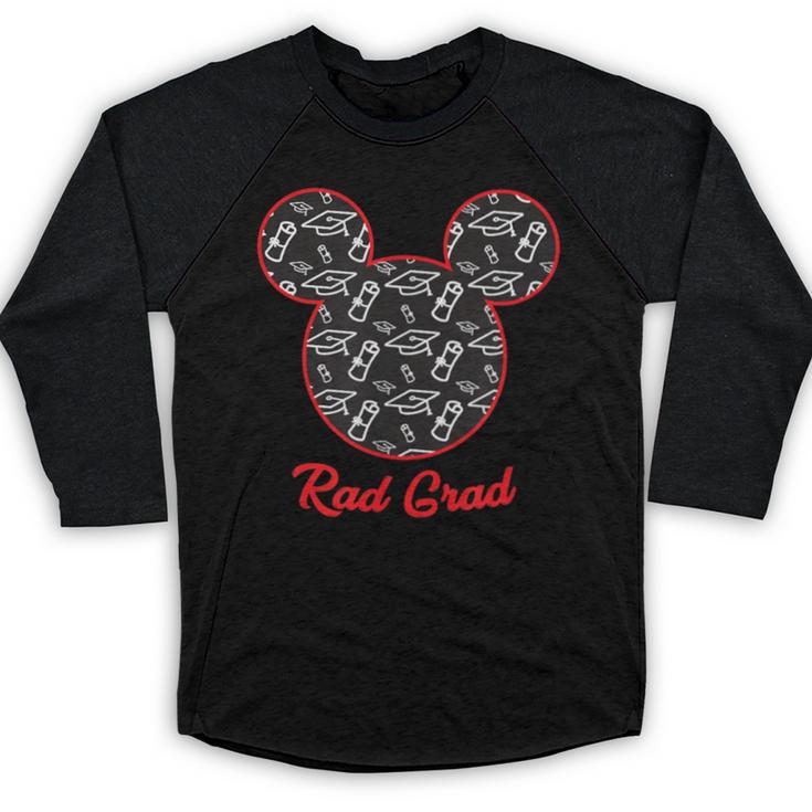 Disney Graduation Rad Grad Baseball Raglan Shirt