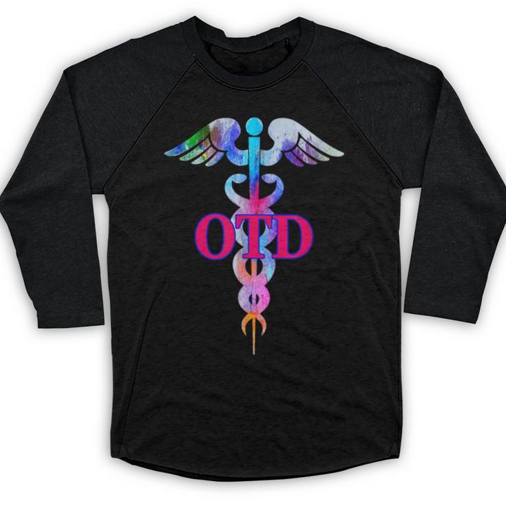Doctor Of Occupational Therapy OTD Caduceus Graduation Baseball Raglan Shirt