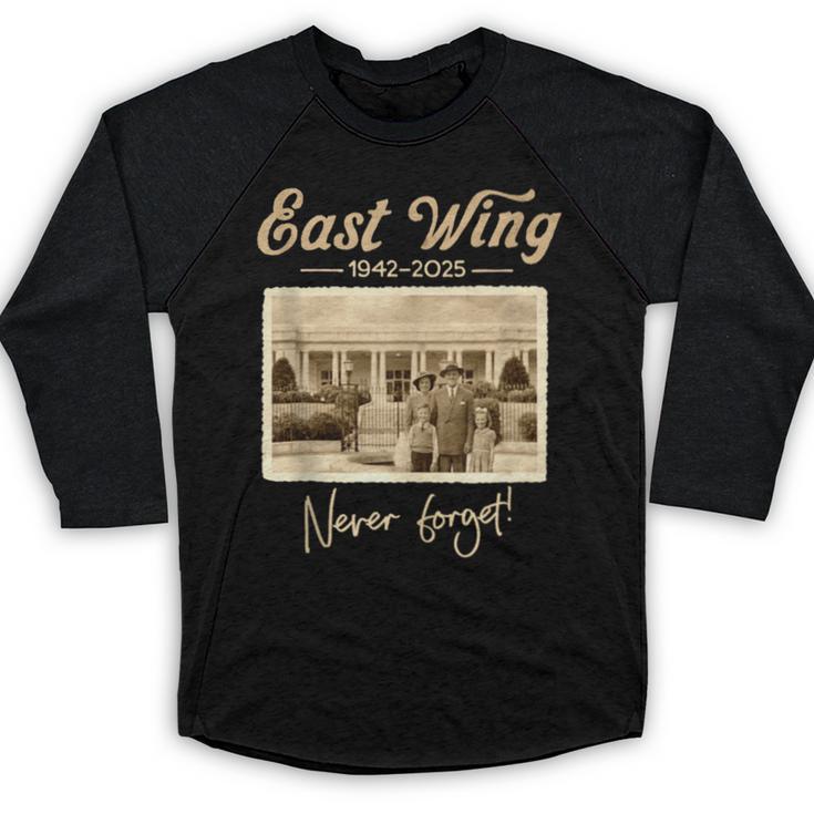 East Wing Never Forget American Vintage Nostalgia Baseball Raglan Shirt