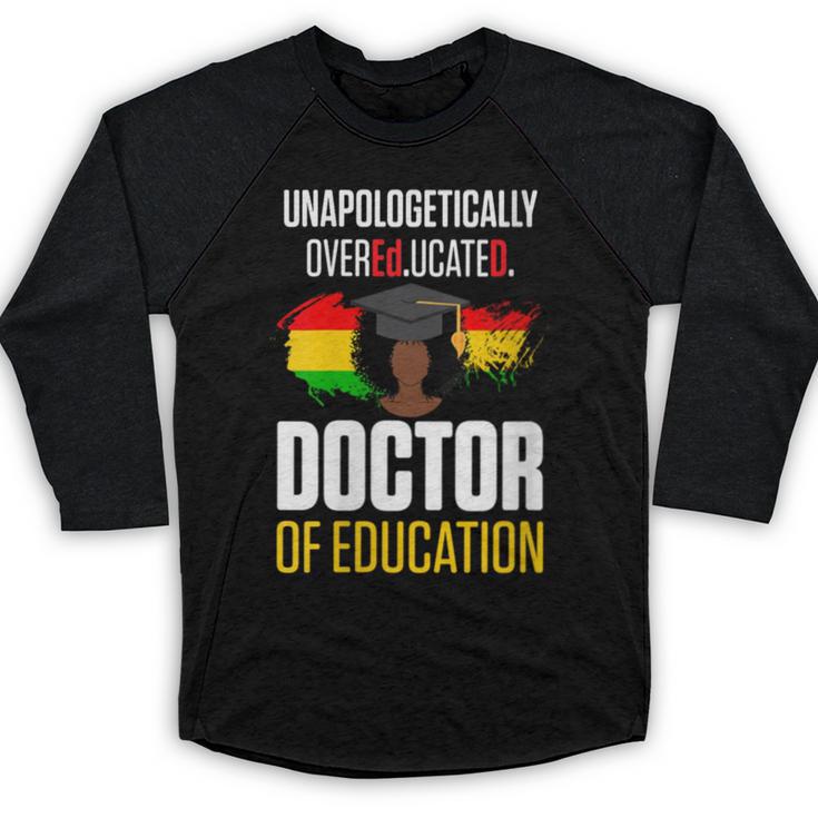 EdD Doctor Of Education Educated Doctorate Graduation Baseball Raglan Shirt