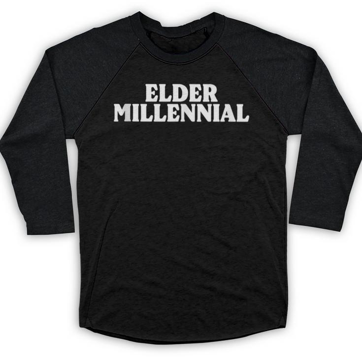 Elder Millennial Retro 90s Nostalgia Baseball Raglan Shirt
