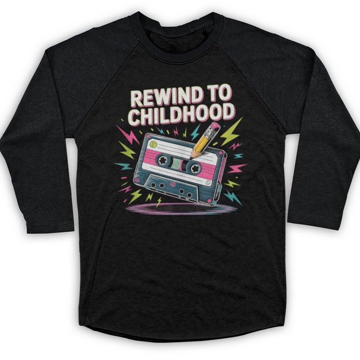 Elder Millennials Embracing 90s Rewind Nostalgia Vibes Baseball Raglan Shirt