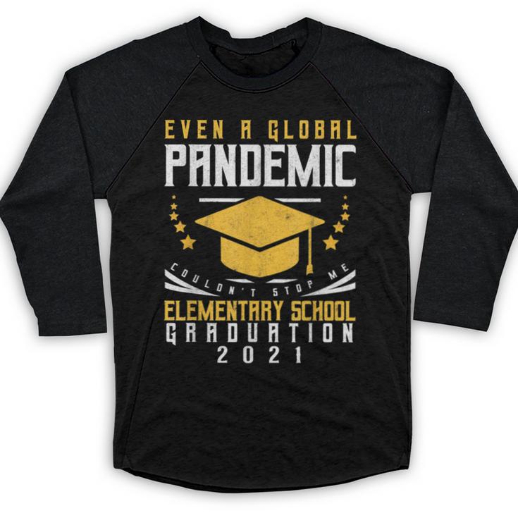 Elementary School Graduation 2021 Degree Graduate Baseball Raglan Shirt