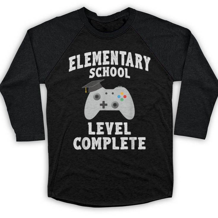 Elementary School Graduation Gamer Graduate Baseball Raglan Shirt