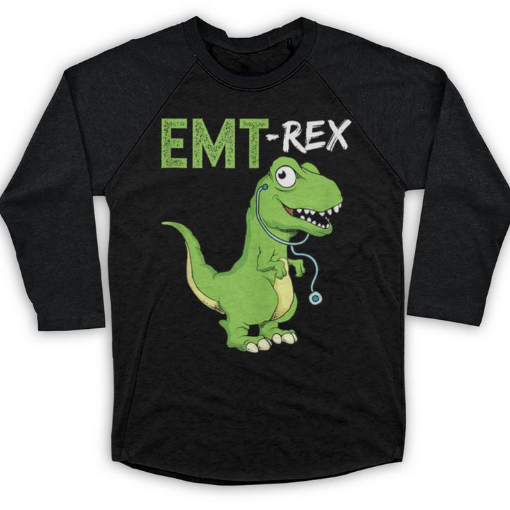 EMT Rex Paramedic Graduation Firefighter Baseball Raglan Shirt