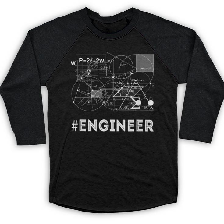 ENGINEER MATH COLLEGE GIFT IDEA GRADUATION T-SHIRT GRAPHIC Baseball Raglan Shirt