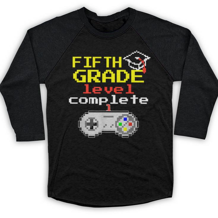 Fifth Grade Graduation Video Game Shirt Baseball Raglan Shirt