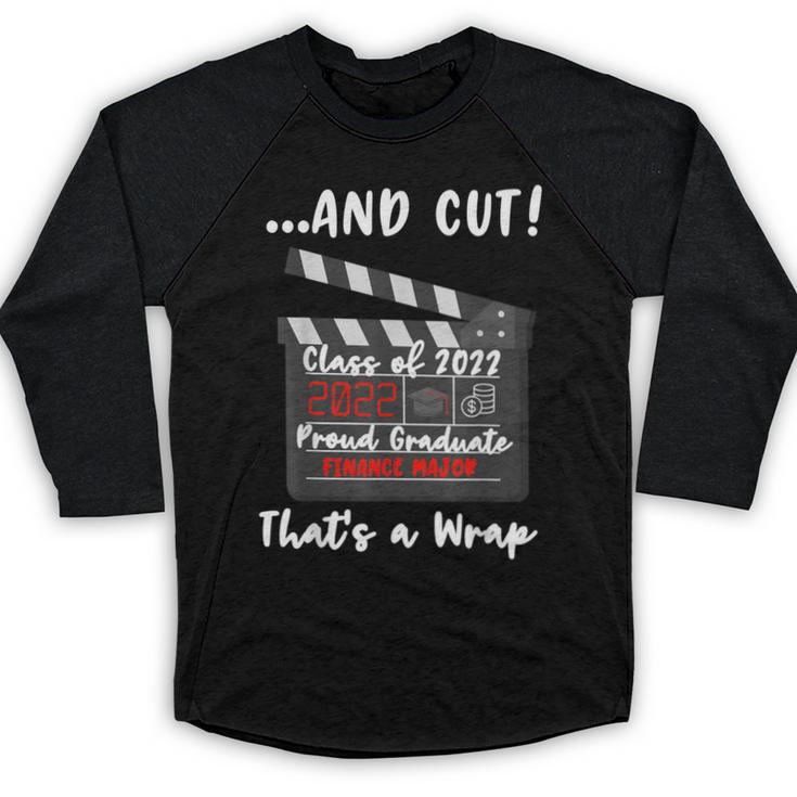 Finance Major Graduation Class Of 2022 Graduate Finance Baseball Raglan Shirt