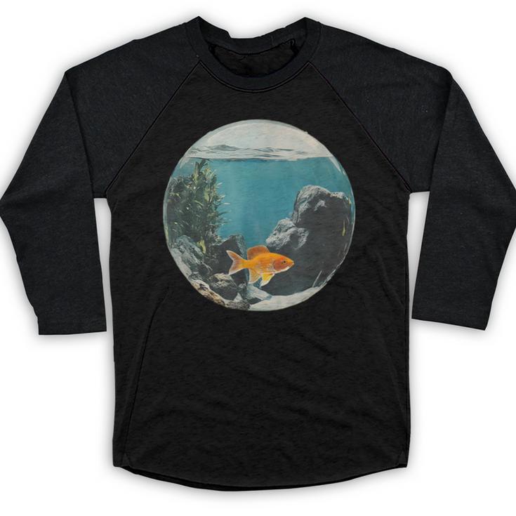 Fish Bowl Frutiger Aero Y2K Retro Vibes Baseball Raglan Shirt