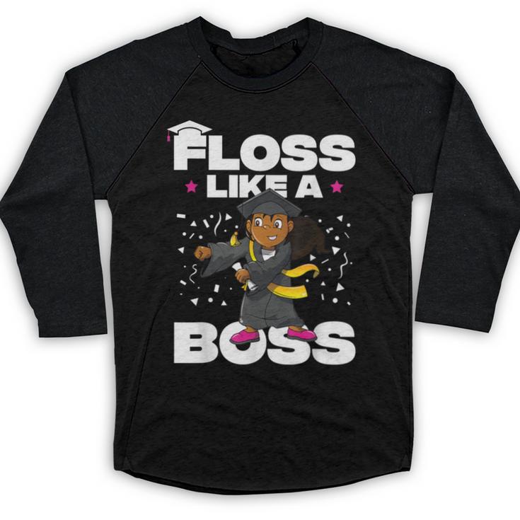 Floss Like A Boss Shirt Class Of 2019 Graduation Kids Baseball Raglan Shirt